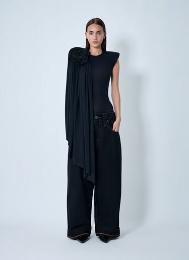 Draped Bodysuit VAQUERA Draped Bodysuit Black vaq0262006