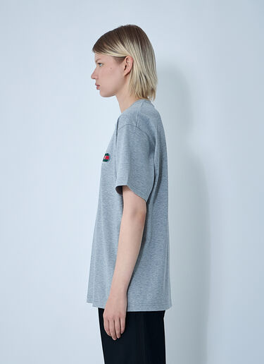 Gucci Logo Motif T-Shirt Grey guc0259029