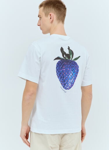 Burberry Strawberry Cotton T-Shirt White bur0156004