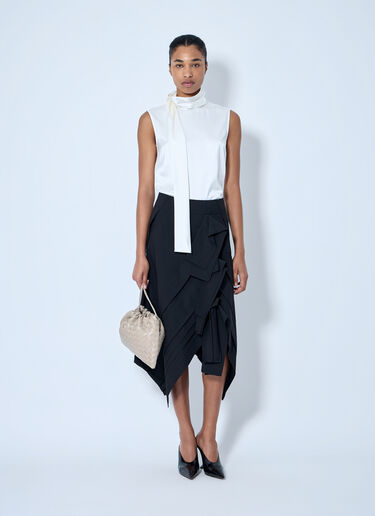 LN-CC® - Bottega Veneta: Sleeveless High-Neck Top - White Bottega Veneta Sleeveless High-Neck Top White bov0264064