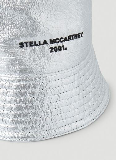 Stella McCartney 로고 버킷 햇 실버 stm0247023