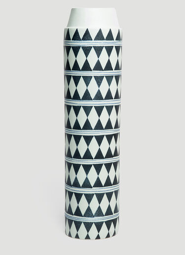 L'Objet Tribal Diamond Collar Vase Black wps0642304
