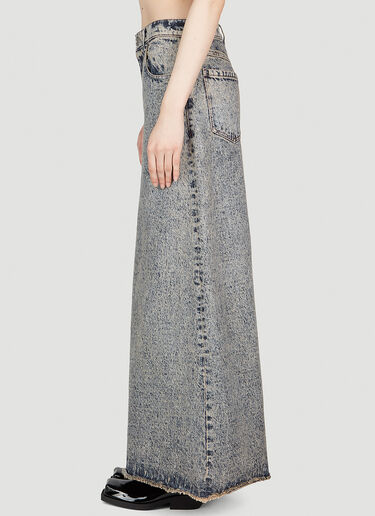 Marni Marbled Wide Leg Denim Pants Blue mni0253034