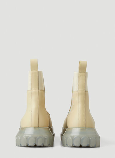 Rick Owens Beatle 보조 트랙터 부츠 크림 ric0247056