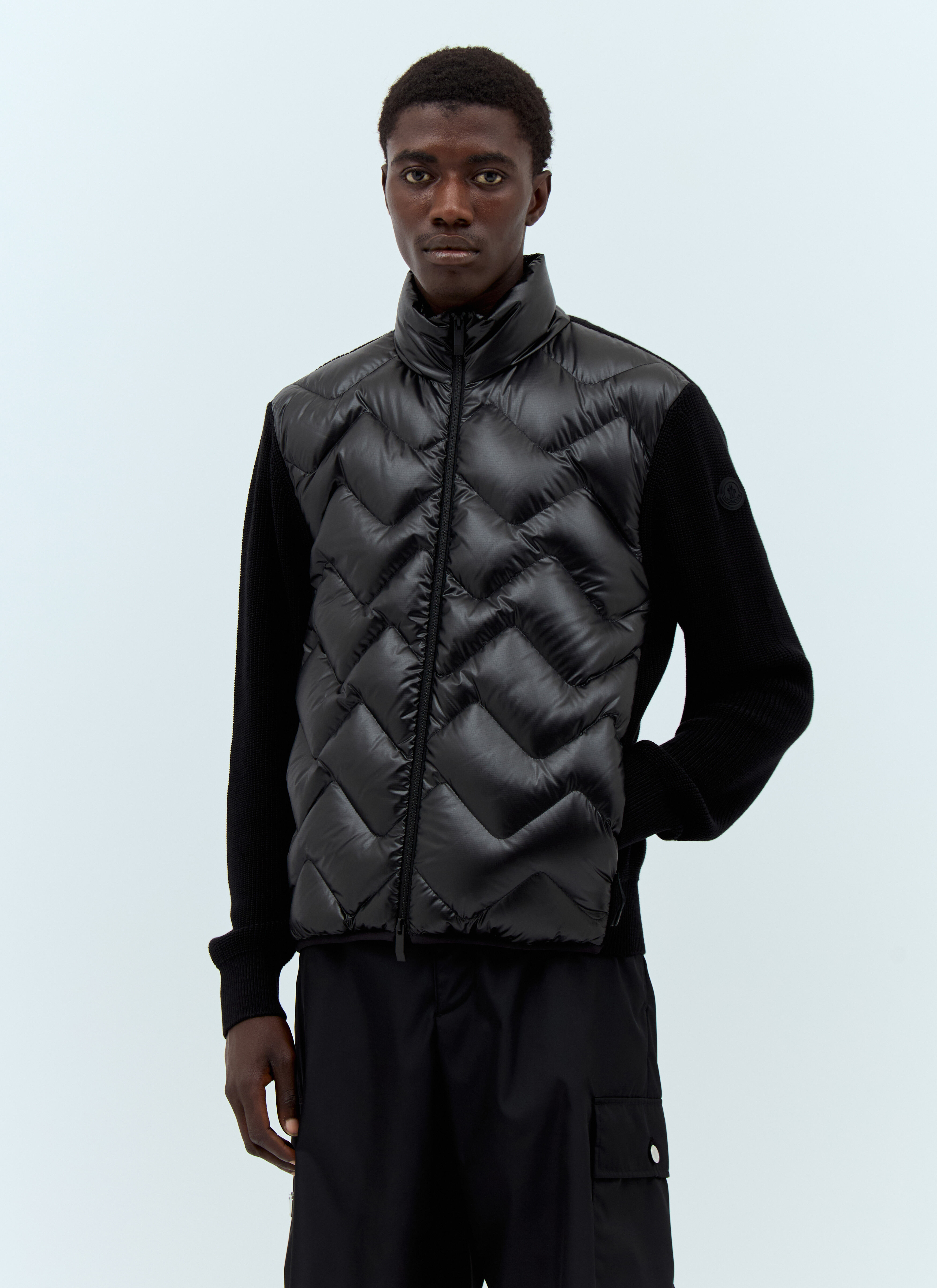 Moncler black cardigan clearance