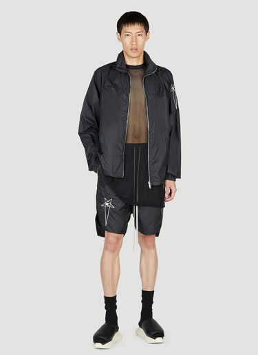 Rick Owens x Champion Mountain Windbreaker Jacket Black roc0153001