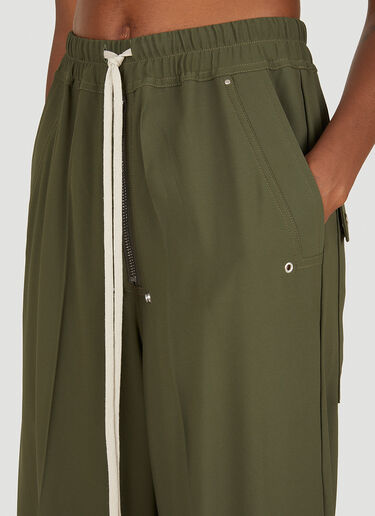 Rick Owens Wide Leg Pants Green ric0249014