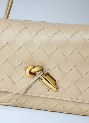LN-CC® - Bottega Veneta: Andiamo Pouch on Strap - Beige Bottega Veneta Andiamo Pouch on Strap Beige bov0264028