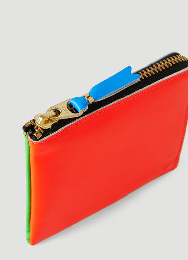 Comme des Garçons Wallet Fluo Zip Wallet Green cdw0346011