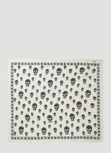 Alexander McQueen Skull Scarf White amq0142036