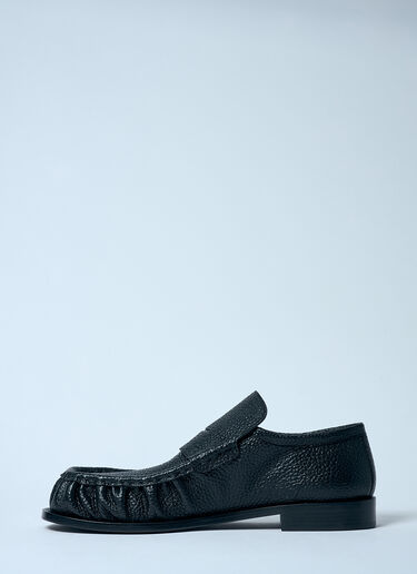 Dries Van Noten ペブルグレインレザーローファー ブラック dvn0158027