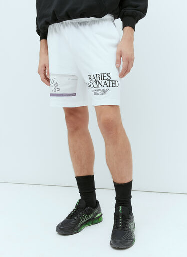 Praying Pill Track Shorts White pry0354012