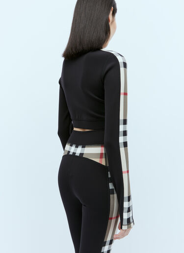 Burberry Cynthia Crop Top Black bur0253030