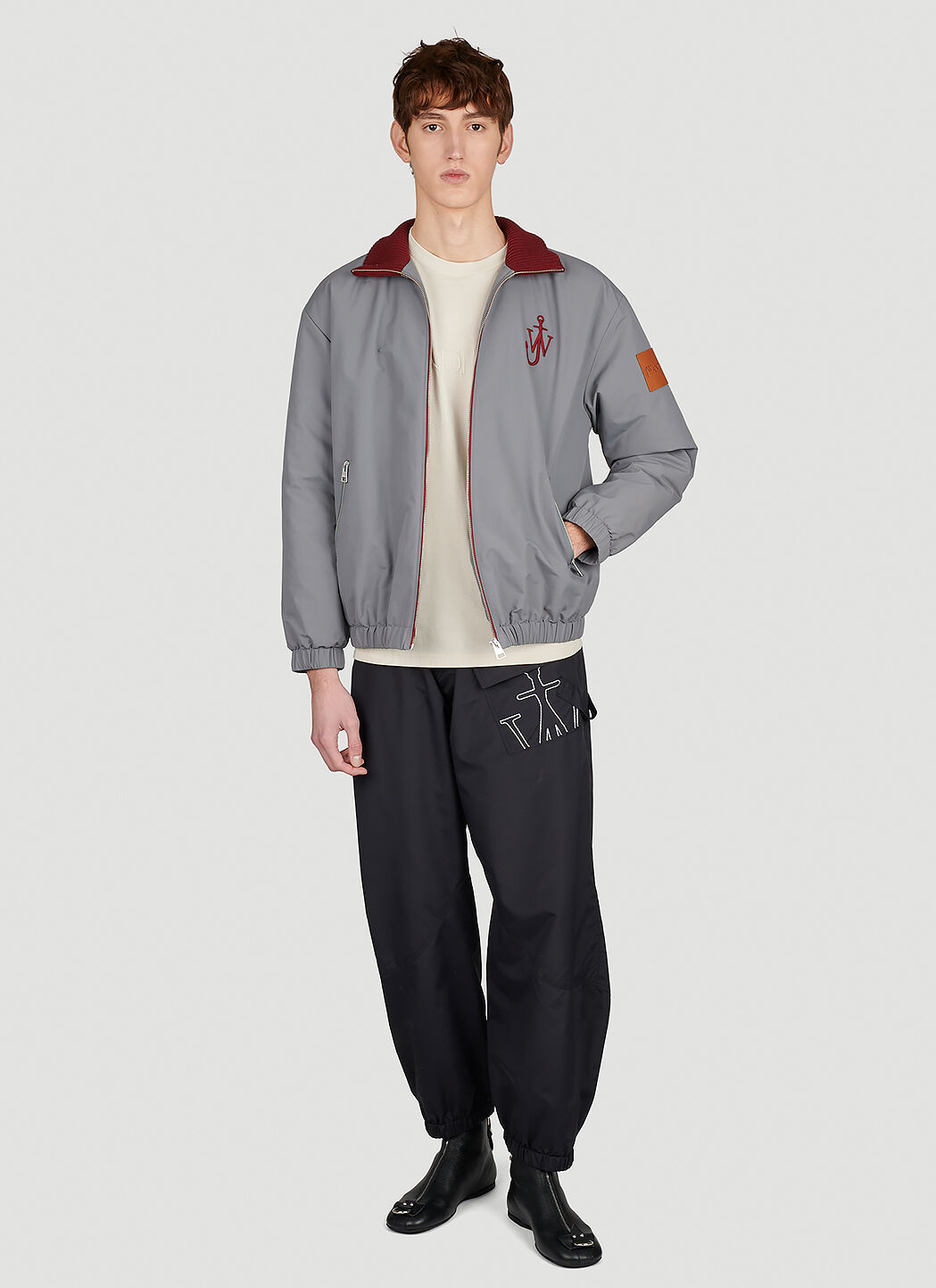 Jw anderson striped bomber jacket shop
