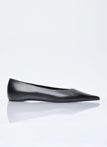 TOTEME The Asymmetric Ballerinas Black tot0255045