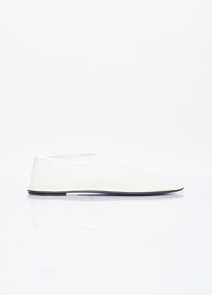 The Row Sock Mesh Flats White row0253056