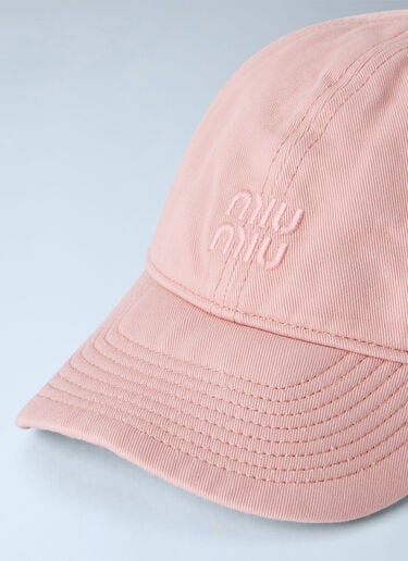 LN-CC® - Miu Miu: Drill Baseball Cap - Pink Miu Miu Drill Baseball Cap Pink miu0366043
