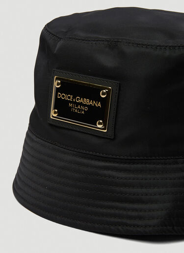 Dolce & Gabbana ロゴプレート バケットハット ブラック dol0149017