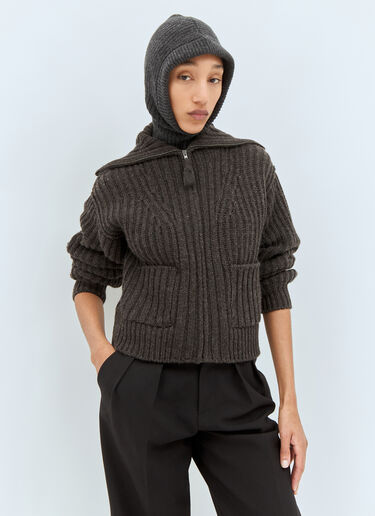 Lemaire Wool Balaclava Grey lem0258037