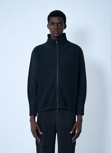 Homme Plissé Issey Miyake Pleated Jacket Black hmp0162009