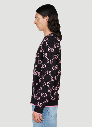 Gucci GG Jacquard Cardigan Black guc0153035