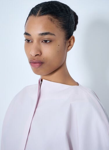 Jacquemus Structured Cotton Poplin Blouse Pink jac0264026