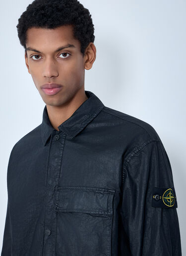 Stone Island Technical Nylon Overshirt Black sto0164003