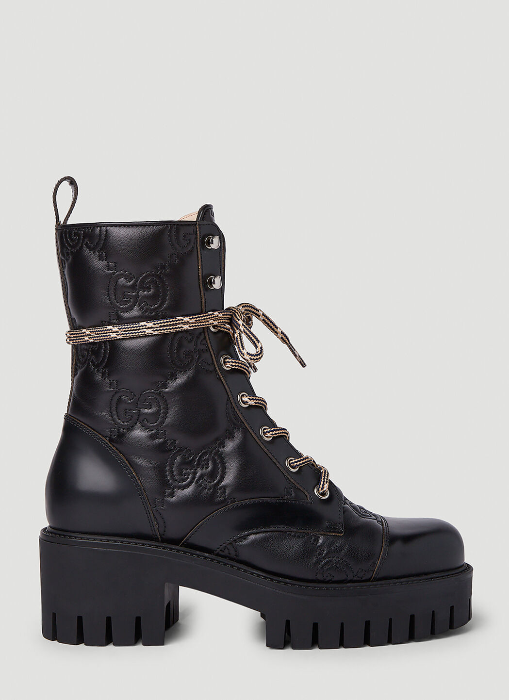 Gucci GG Quilted Ankle Boots in Black | LN-CC
