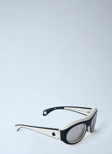 Moncler Oval Frame Sunglasses White lmo0364005