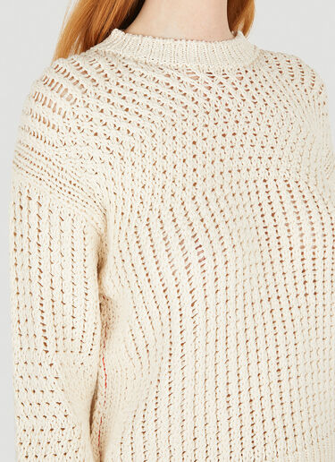 Acne Studios Open Knit Sweater White acn0248017