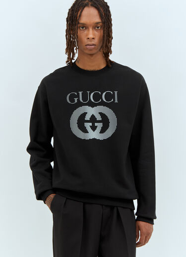 Gucci Logo Applique Sweatshirt Black guc0157034