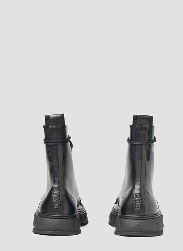 Virón 1992 사과 가죽 부츠 블랙 vir0348008