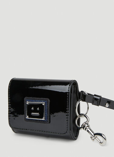 Acne Studios Face Plaque Wallet Black acn0151050
