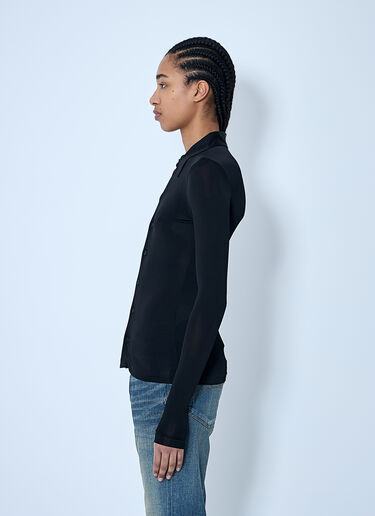 Balenciaga Button-Down Shirt Black bal0259009