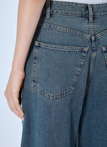 LN-CC® - MM6 Maison Margiela: Patch Pocket Wide-Leg Jeans - Light Grey MM6 Maison Margiela Patch Pocket Wide-Leg Jeans Light Grey mmm0265010