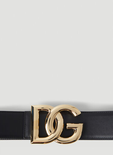 Dolce & Gabbana DG 로고 버클 벨트 블랙 dol0246077
