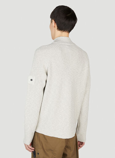 Compass Patch Zip Sweater Stone Island Shadow Project Compass Patch Zip Sweater Grey shd0152008