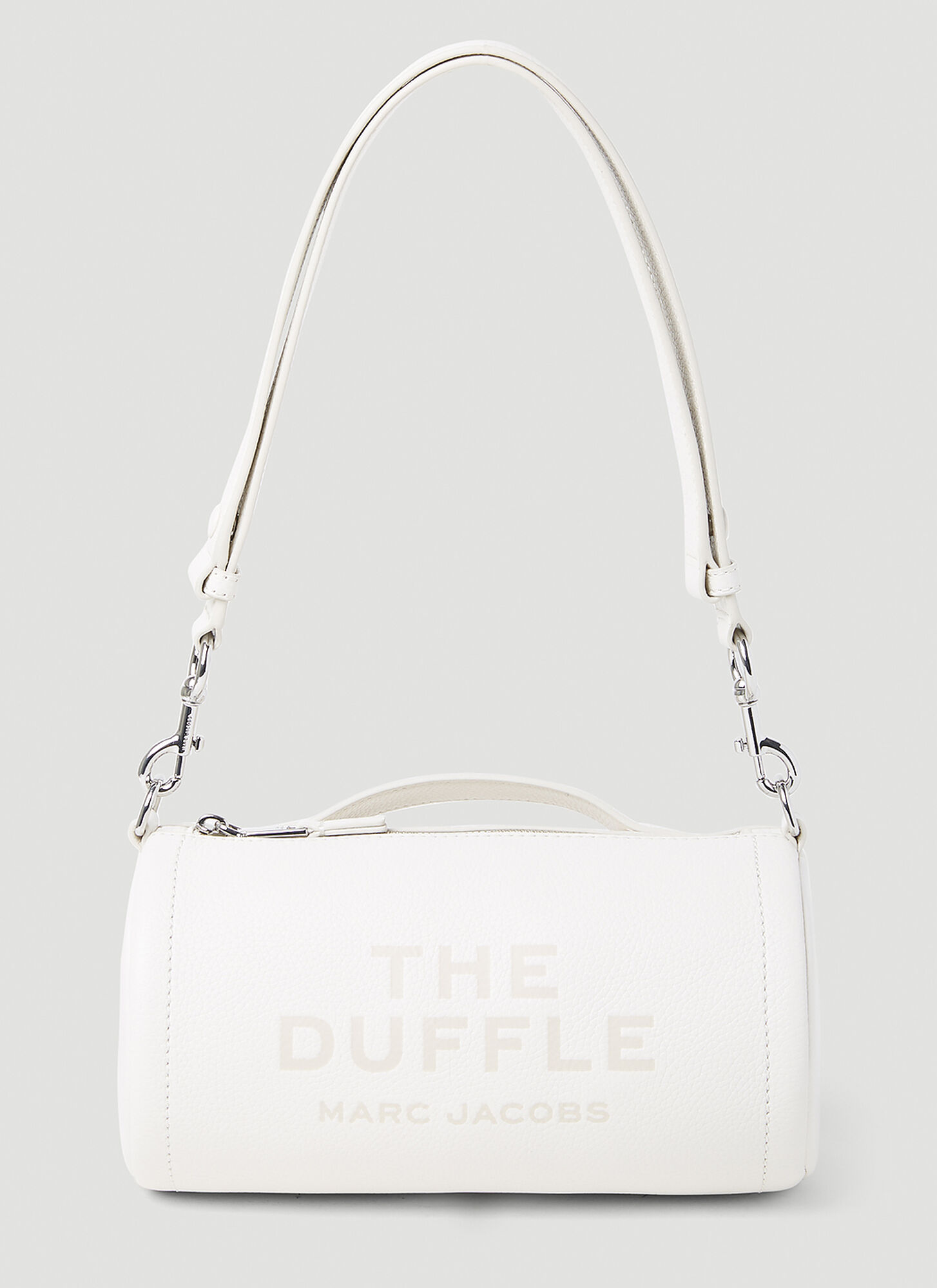 Marc Jacobs Duffle Leather Shoulder Bag In White
