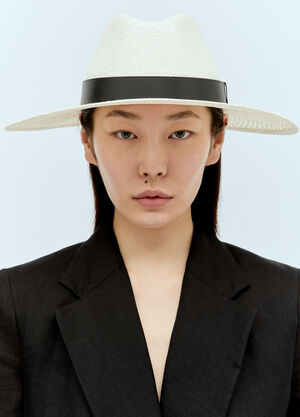 Acne Studios Paper Yarn Hat White acn0156008