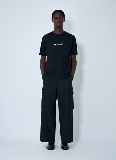 Cotton Jersey T-Shirt Comme des Garçons Homme Cotton Jersey T-Shirt Black cdh0162006