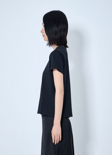 LN-CC® - Khaite: Cotton Jersey T-Shirt - Black Khaite Cotton Jersey T-Shirt Black kha0265017
