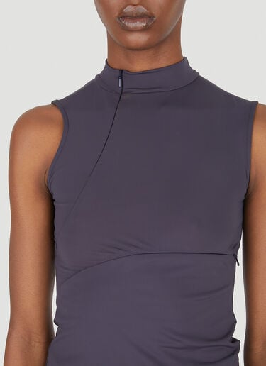 Mainline:RUS/Fr.CA/DE Mock Neck Tank Top Blue mai0246006