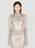 Sportmax Noemi Rhinestone Mesh Top Beige spx0253005