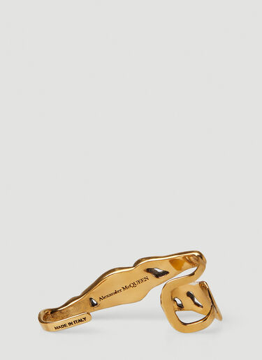 Alexander McQueen Molten Chain Cuff Earring Gold amq0247064