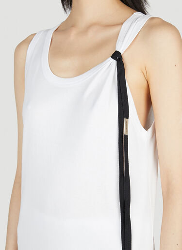 Ann Demeulemeester Seva Tank Top White ann0252006