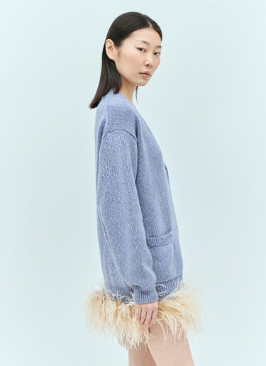 Miu Miu 羊绒羊毛开衫 蓝色 miu0255031