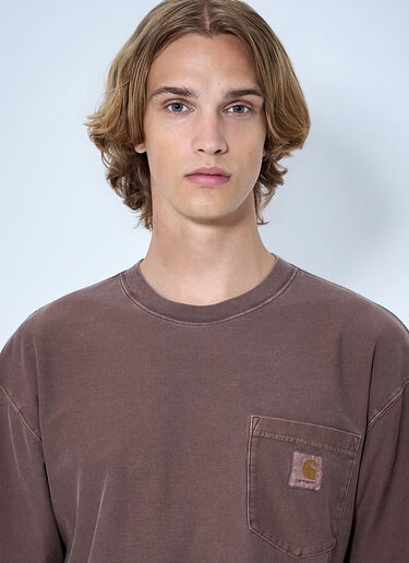 LN-CC® - Carhartt WIP: Loose Pocket T-Shirt - Brown Carhartt WIP Loose Pocket T-Shirt Brown wip0365007