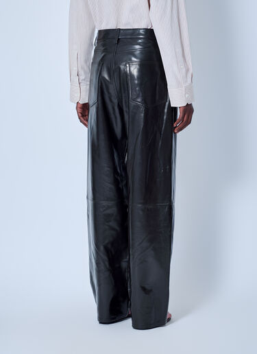 RÓHE Bruun Lacquer Baggy Trousers Brown roe0266015