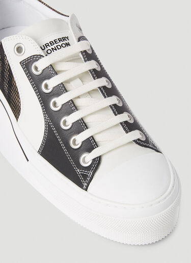 Burberry 复古格纹运动鞋 黑 bur0152009