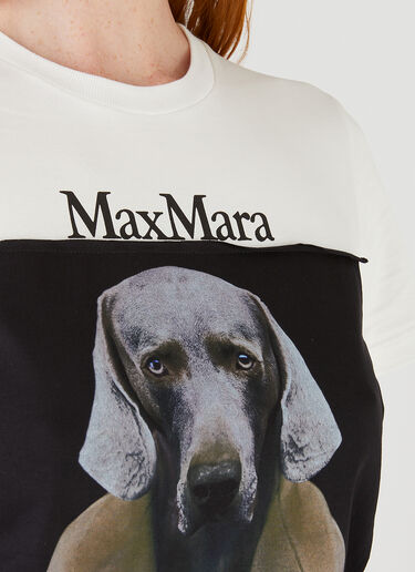 Max Mara Dogstar Logo T-Shirt  White max0245038